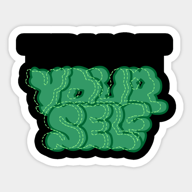 trust yourself Sticker by Graffstore